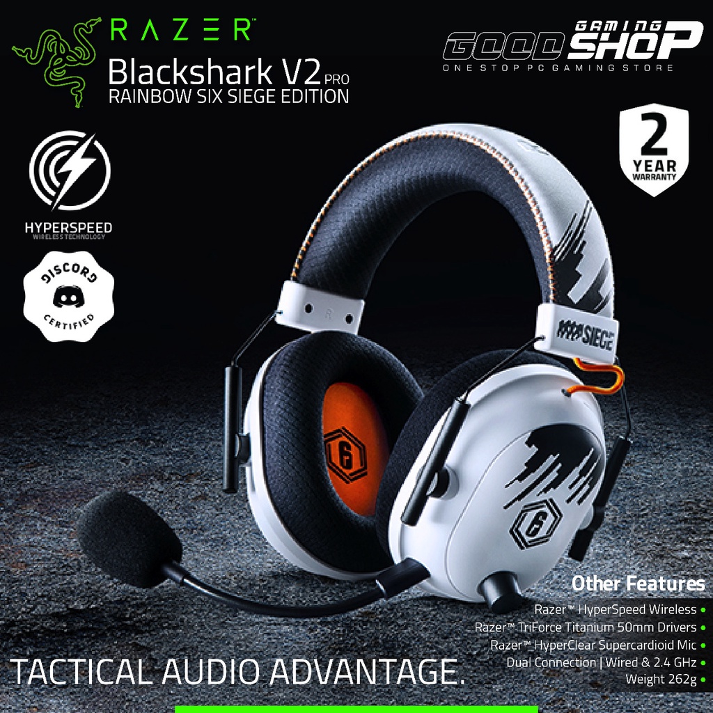 Razer Blackshark V2 Pro Rainbow Six Edt - Gaming Headset