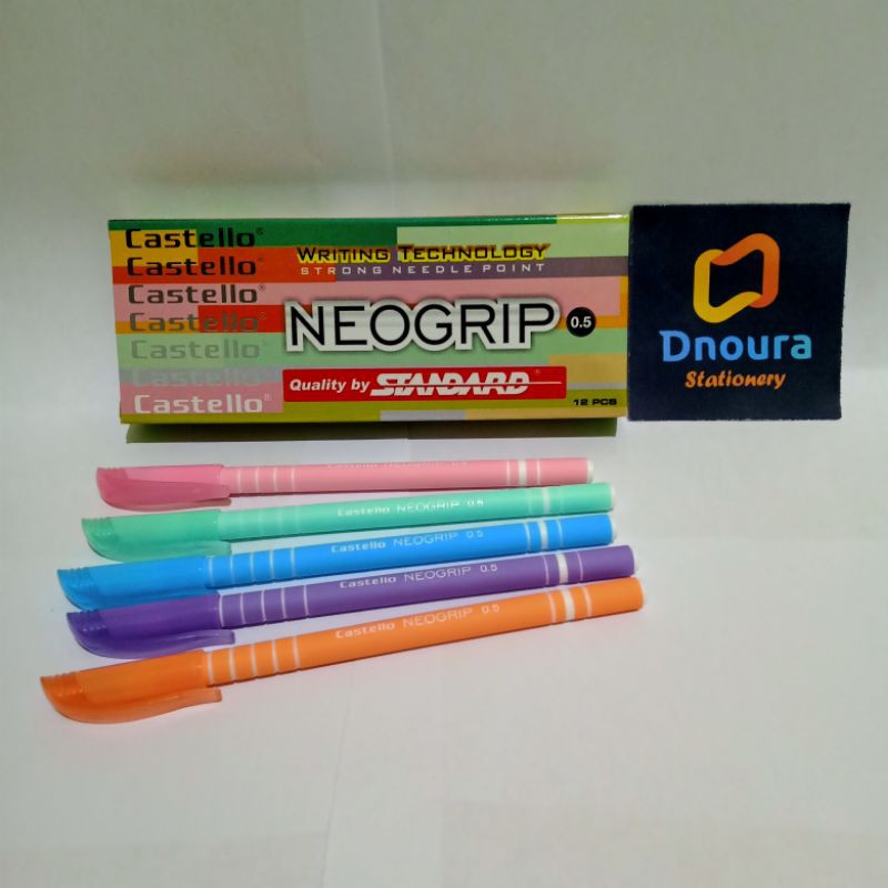 

SELUSIN ( 12 PCS ) Pulpen Standard Neogrip Castello 0.5mm