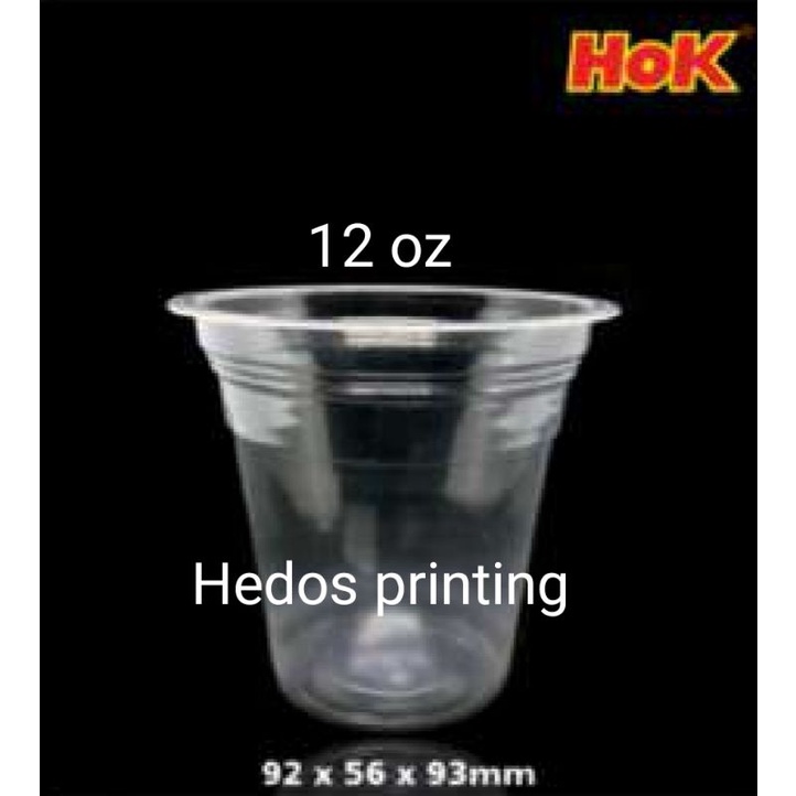Sablon gelas cup 12 oz merk HOK 4 gram