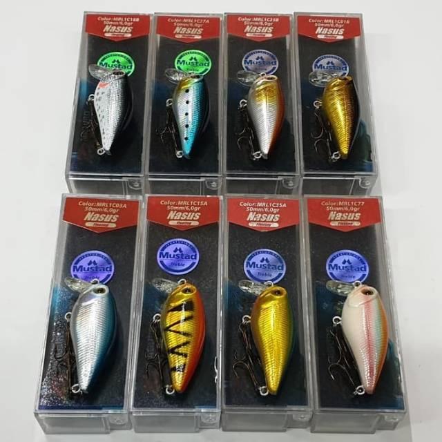 Lure MAGURO &quot;NASUS&quot; (5cm / 6gram) FLOATING (With MUSTAD treblee hook)