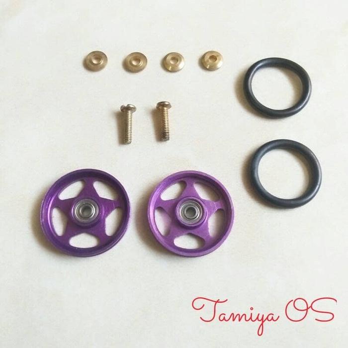 Aluminium Roller Bearing HJH With Rubber Ring - Roller Tamiya