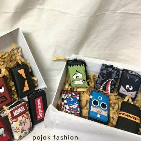 ✱ Dompet STNK Gantungan Kunci Mobil Motor Motif Character Lucu dan Unik ♂