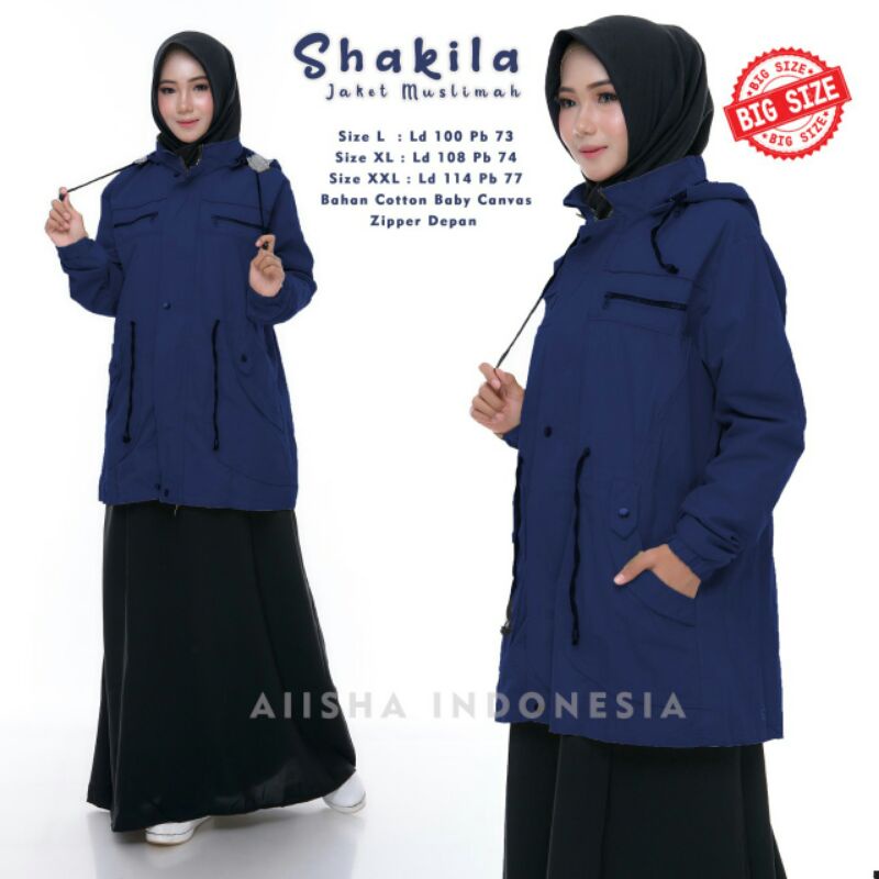 SHAKILA JAKET MUSLIMAH cotton baby canvas