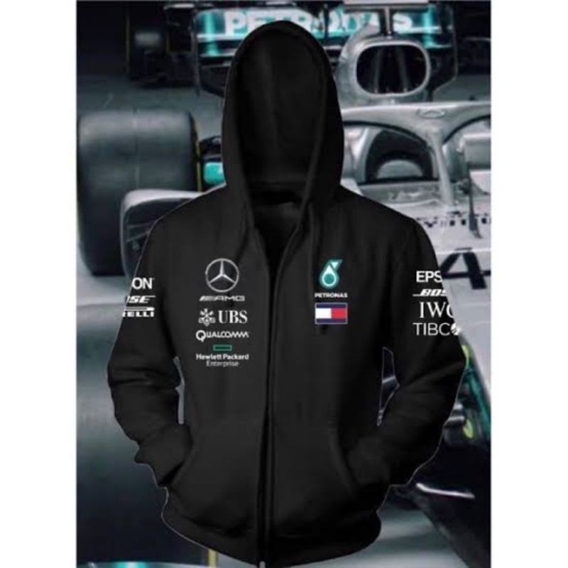 JAKET ZIPPER SWEATER FORMULA F1 PETRONAS PREMIUM QUALITY