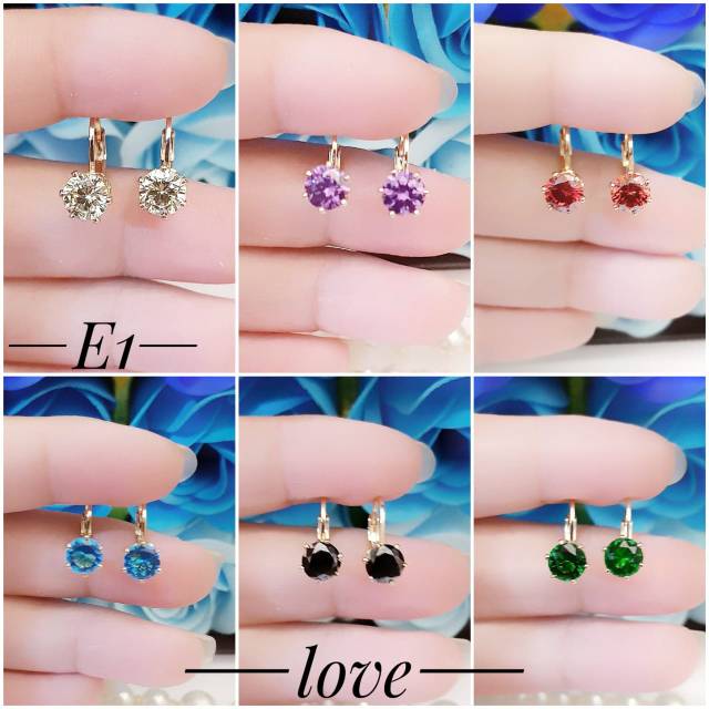 Xuping anting lapis emas 18k 3002h