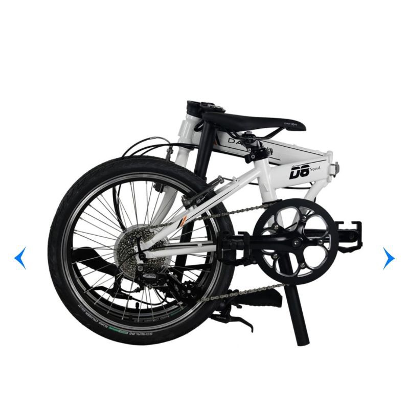 Dahon Sepeda Lipat 19 Speed D8 20 Inci - Putih ORIGINAL 100%