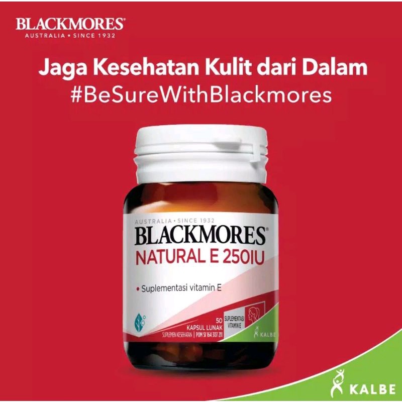 Blackmores Natural E 250 Iu (50) new /vitamin E