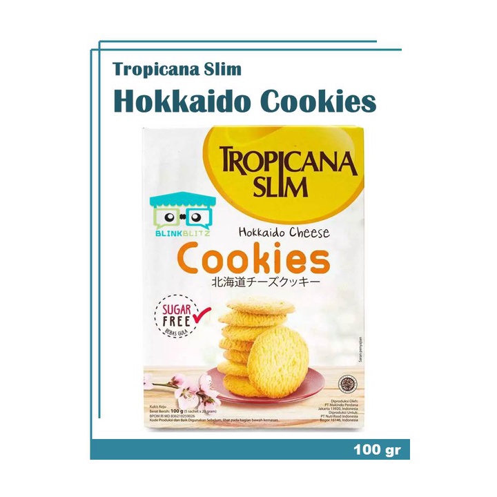 Tropicana Slim Hokkaido Cheese Cookies 100 gr Sugar Free Diet Keto