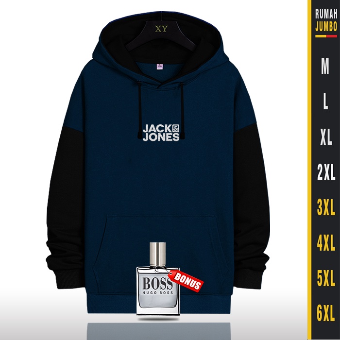 Hoodie Oversize Sweater Hoodie Pria Jaket Hodie Pria Big Size J&amp;J