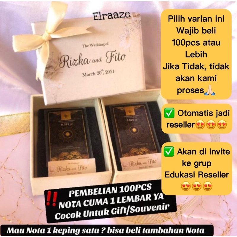 MINIGOLD SOUVENIR dan 0.025 GRAM EMAS MINI 24K MINI GOLD BISA TUKAR ANTAM-0.025grGROSIR MIN100