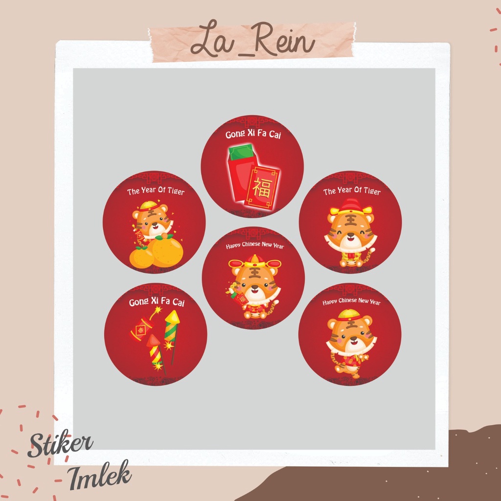 

NEW!!! Stiker IMLEK/ CHINESE NEW YEAR/ Label/ Cutting/Stiker