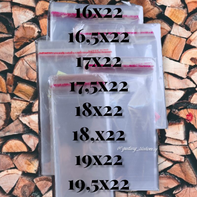 

PLASTIK UNDANGAN/OPP/SOUVENIR PANJANG 22(18MICRON)