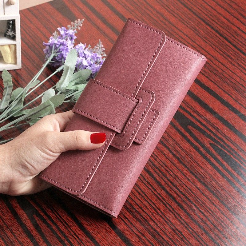 Dompet Panjang Wanita 6017 | Dompet Wanita Tri-Lipat