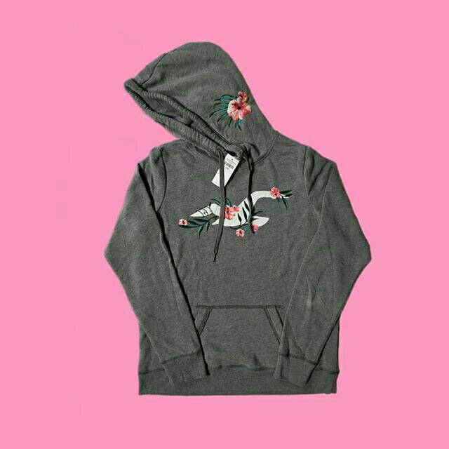 hollister flower hoodie