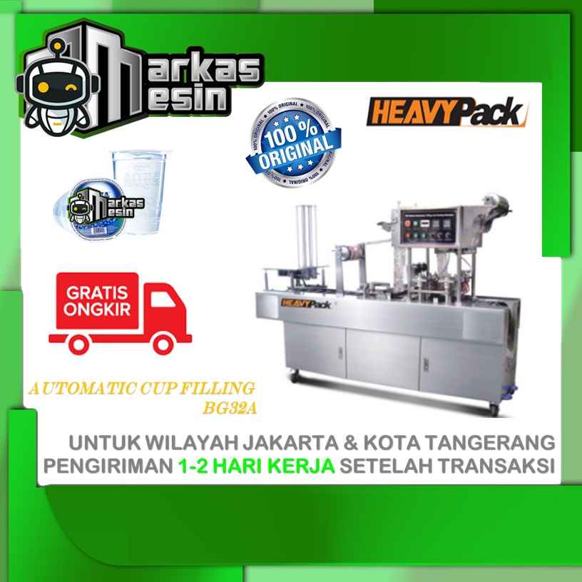 Mesin Cup Sealer Otomatis / Automatic Cup Sealer BG32A HEAVYPACK