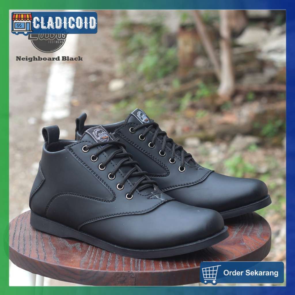 SEPATU FORMAL PRIA ORIGINAL HITAM BEST SELLER COCOK UNTUK MENGAJAR, KULIAH SANTAI LAVIO NEIGHBOARD