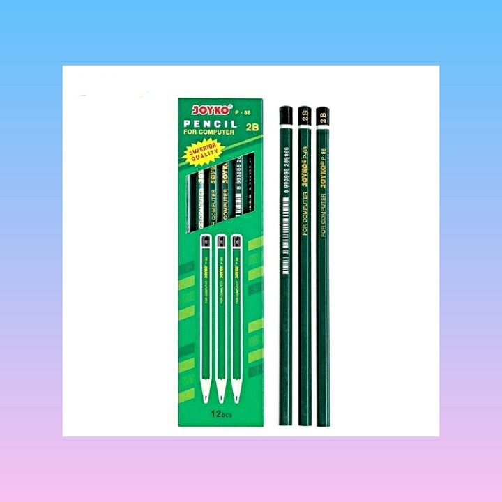 

Joyko Pencil / Pensil P-88 / 2B / 1 BOX 12 PCS