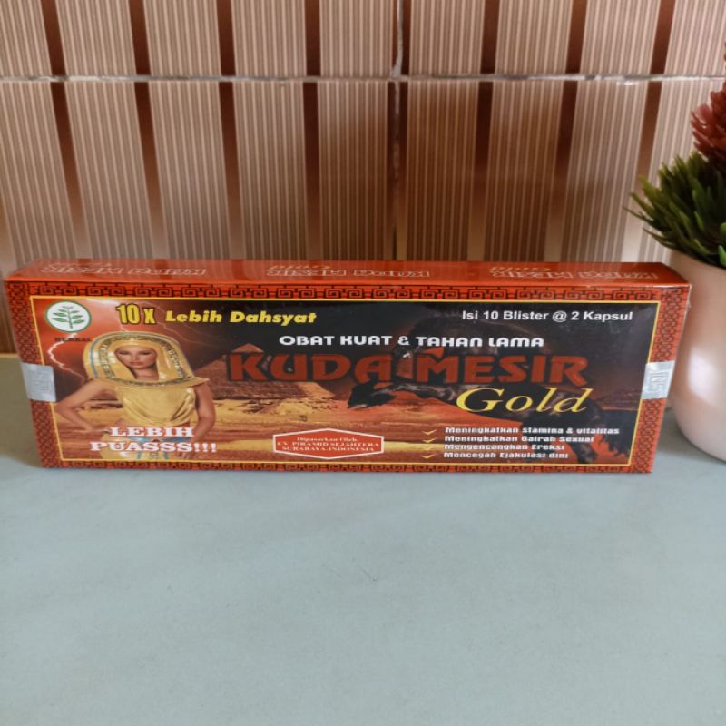 KAPSUL KUDA MESIR GOLD OBAT KUAT OBAT EJAKULASI DINI (1 Box isi 10 Blister)