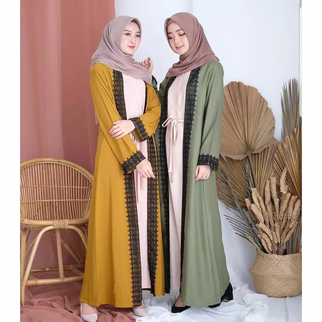 [COD] Umi Dress Maxy Ns Fc Najibah Gamis Syar'i Asdf Abu Muslim Modis Modern