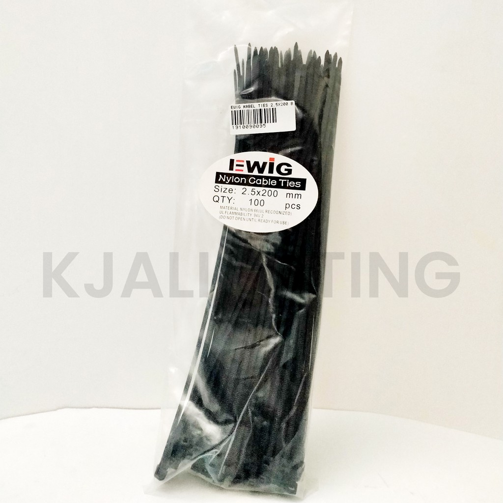 KABEL TIES / TIS 20CM HITAM &amp; PUTIH