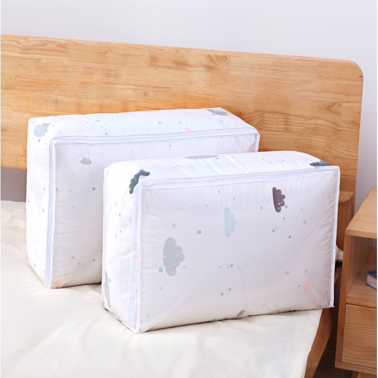 MARKAS88 Dust Cover Storage Bag Kotak Tempat Penyimpanan Bedcover Pakaian Selimut Organizer Bag