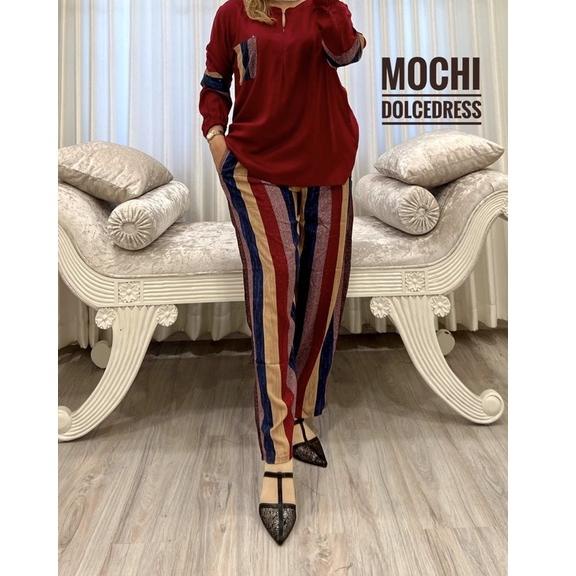 Set Celana Dolce Dress Mochi [THA.21Jl22y]