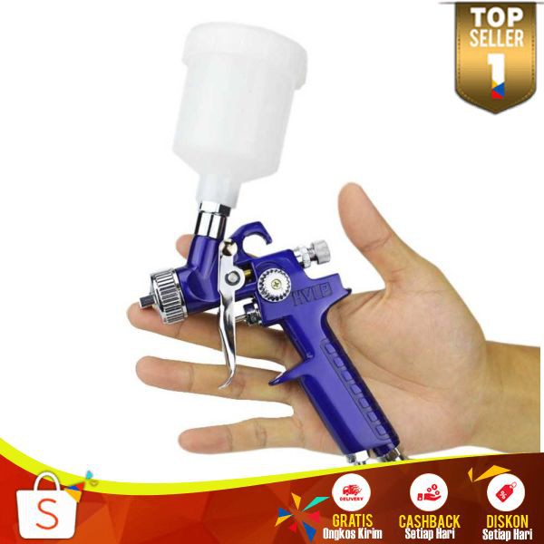Nozzle Spray Gun HVLP Airbrush Ringan Alat Cat Mobil Semprotan Cat Motor Mudah Cat Semprot Mobil