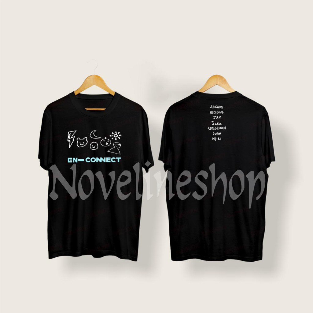 KAOS ENHYPEN KPOP KOREAN EN- CONNECT COTTON COMBED 30S