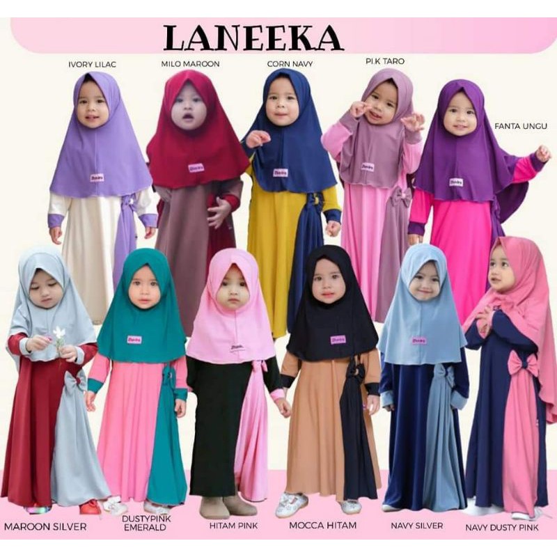 Gamis Laneka by Zhavira | Zhavira Laneeka series | Baju anak | Baju Bayi | Gamis Anak Makassar