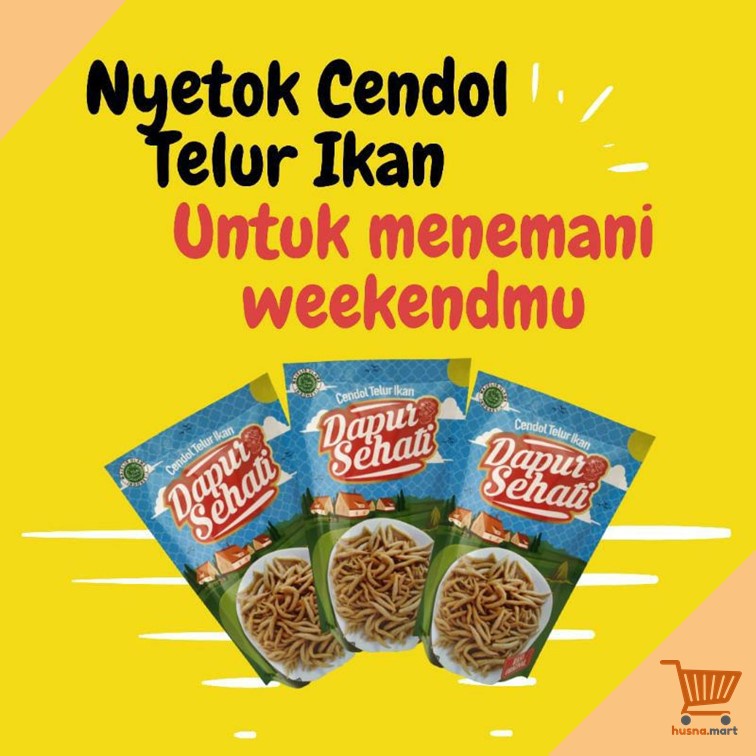 Cemilan Sehat Cendol Telur Ikan Dapur Sehati 100gr Non MSG