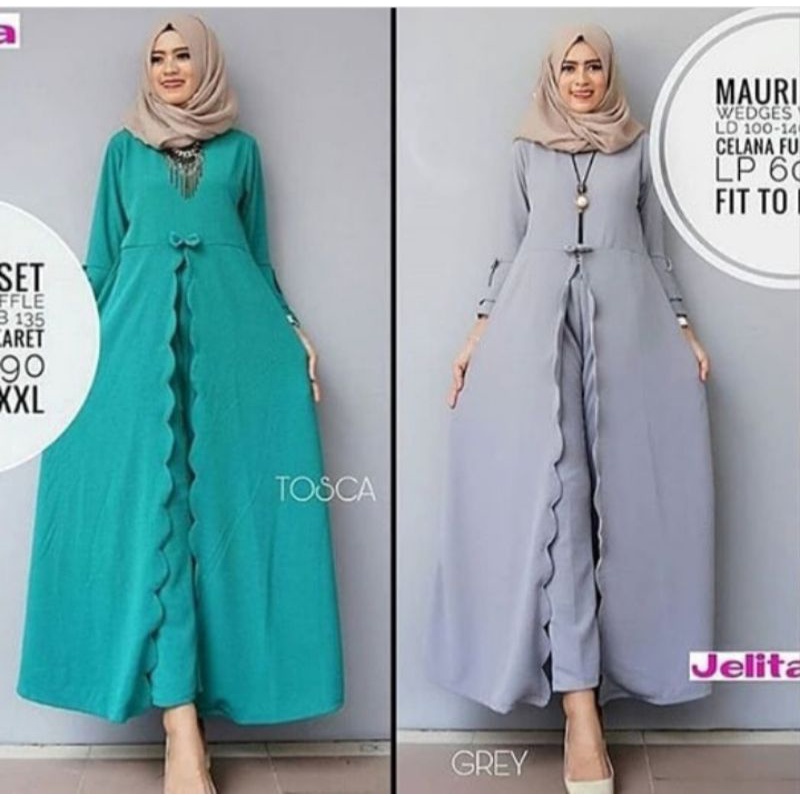 LGN - BAJU GAMIS MAURIN SET BAJU + CELANA MODEL TERBARU