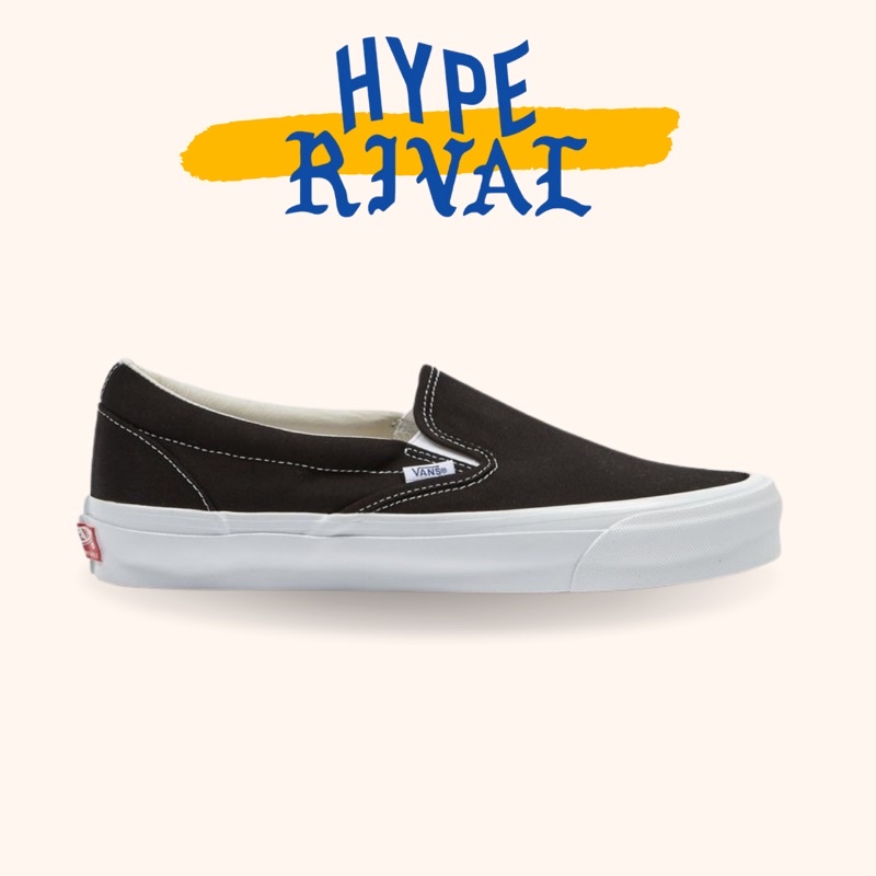 Vans Vault Slipon Og Black White Original 100%