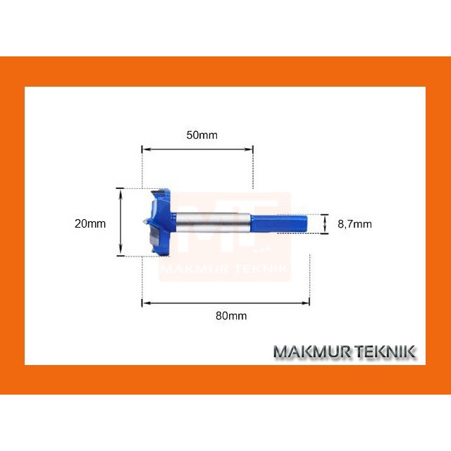 Mata Bor Kayu 20mm - Hole saw