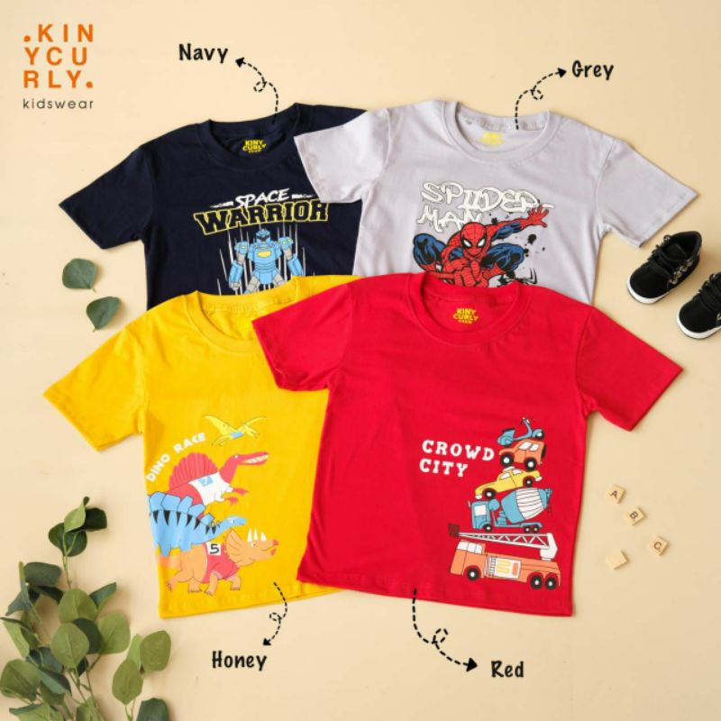 Kinycurly Boys n Girl 2-8Th/Kaos anak kinycurly