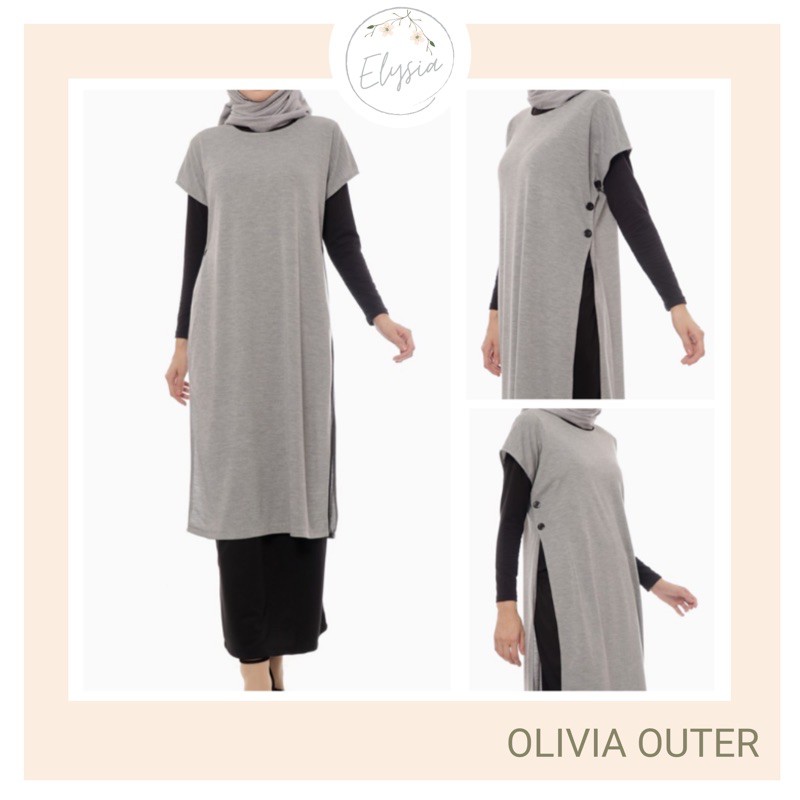 Oversize Olivia Outer Light Gray Outerwear Fashion