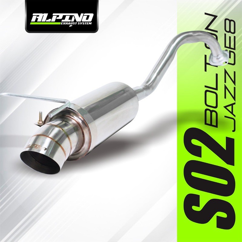KNALPOT ALPINO S02 BOLT ON HONDA JAZZ GE8
