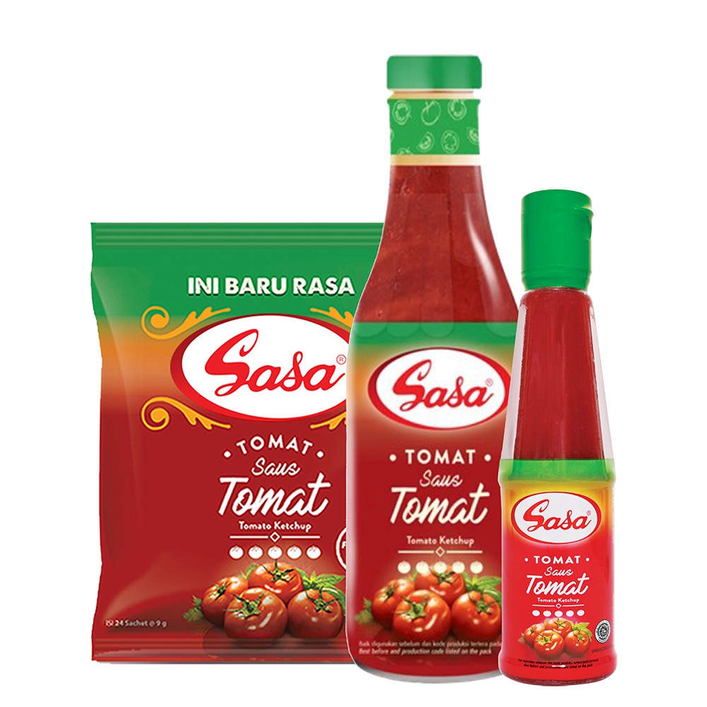 

Saus Tomat Sasa 135 mL | Selalu Ada | Rasa | Bahan Terpilih | Botol | Ecer