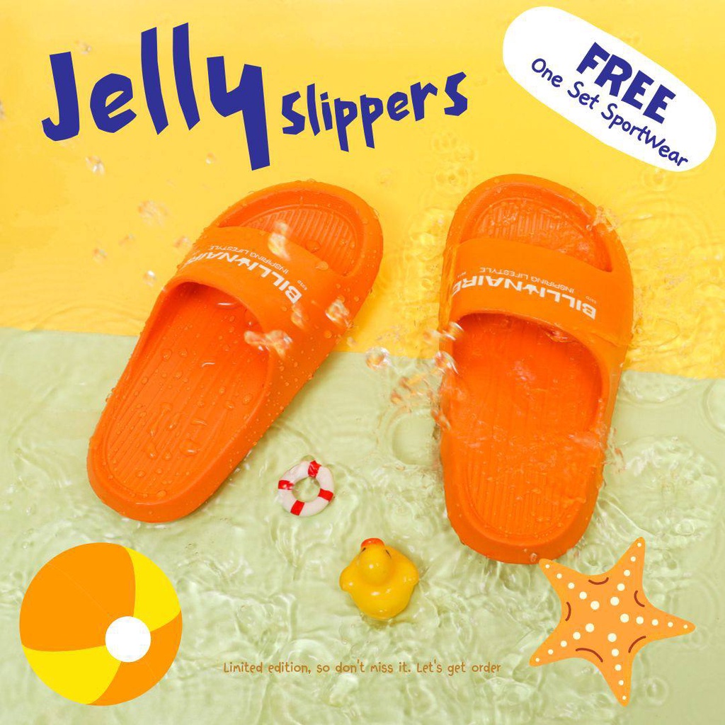 Sandal anak JELLY SLIPPER'S By Billionaire free Oneset Sportywear Size Random sudah di set