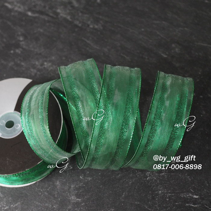 

Pita Hijau Transparan; Lebar 3.8 cm; Panjang 25 yard