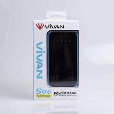 Power Bank Vivan S06 5000 Mah Black Original