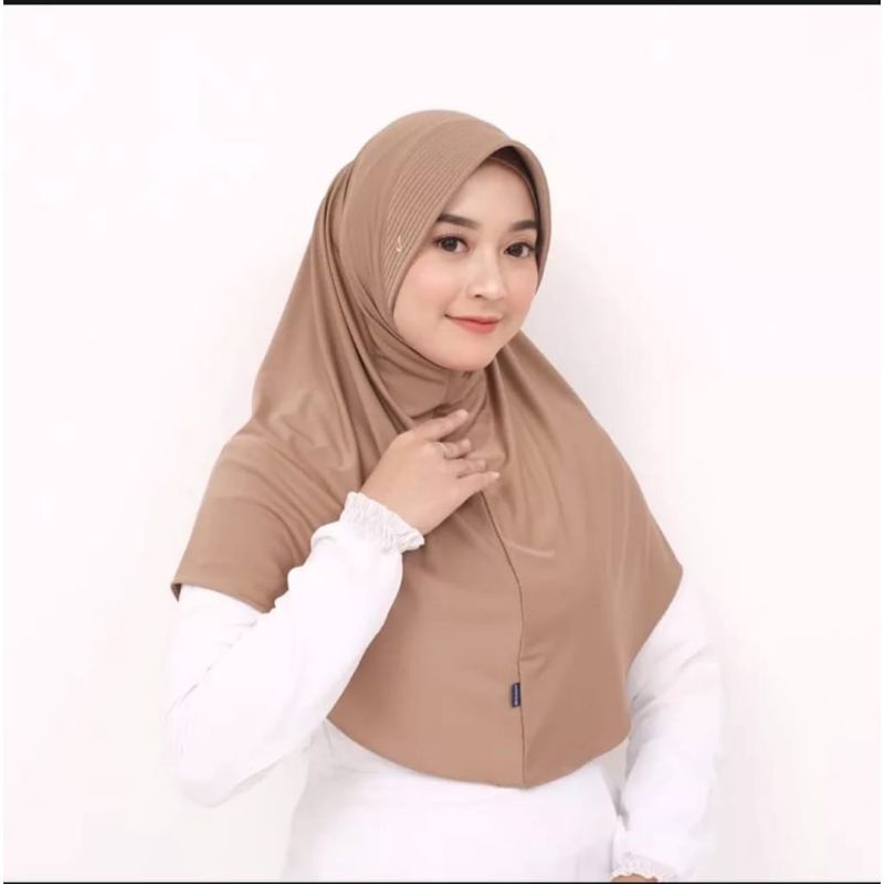 SIMPLE PET // Hijab instan sport // Hijab jersey simple premium // Bergo oval hijab