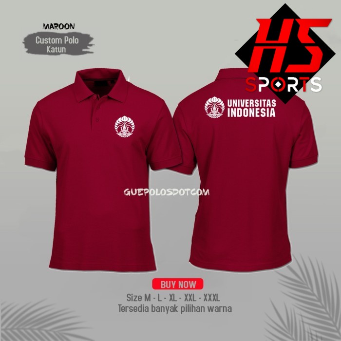 Poloshirt - Kaos Polo Kerah UI Universitas Indonesia - BAJU KERAH UI