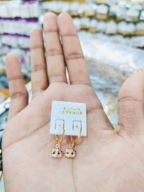 [tiara] anting wanita / anting helo kity / anting lapis emas / anting helokity / replika emas