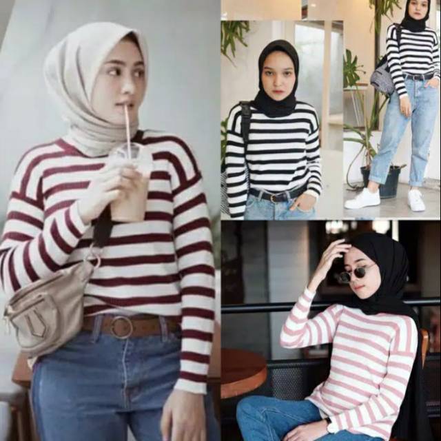 Addeline stripe rajut