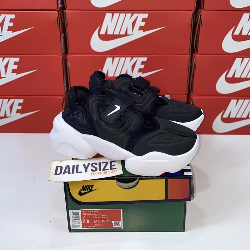Nike Air Rift Sandal Aqua Black White - Jual Nike Aqua Rift