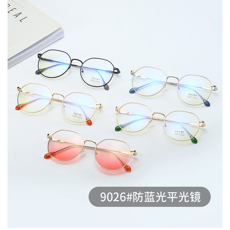 Kacamata Optikal Anti Blue Ray Bentuk Bulat Untuk Komputer