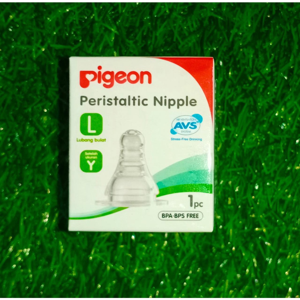 PIGEON Peristaltic Nipple Slim Neck Size L BOX Isi 1