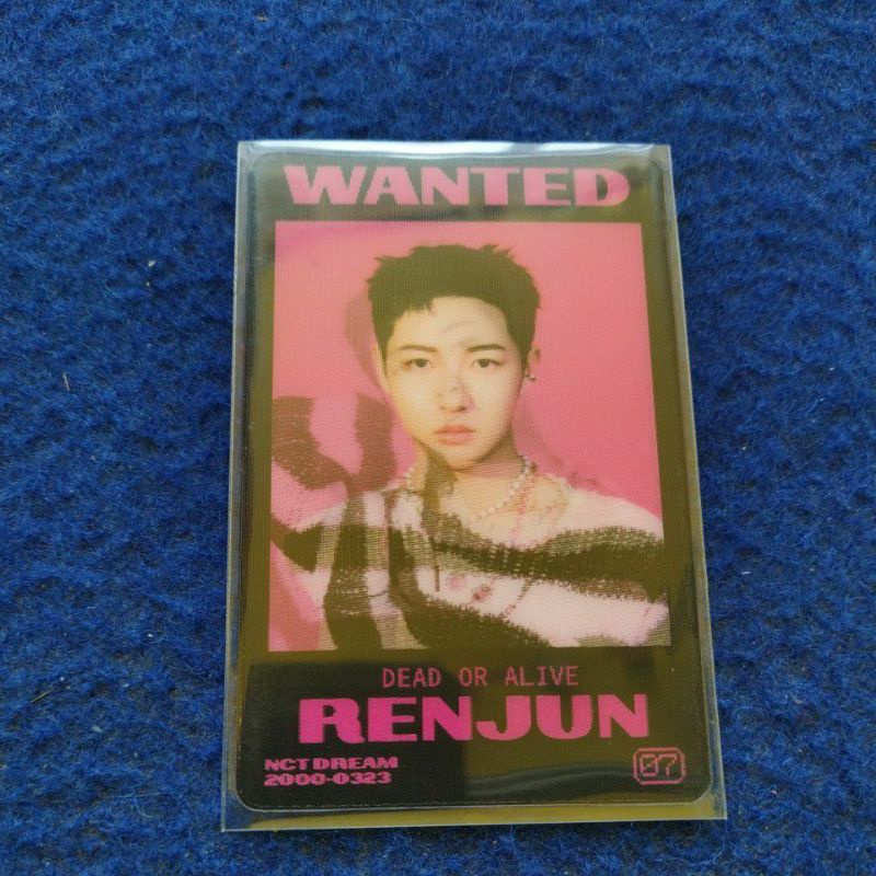 Photocard lenti renjun glitch mode