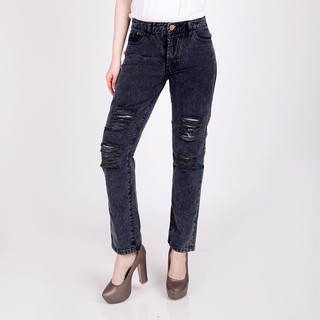  Celana  BoyFriend  Wanita Celana  Jeans Wanita Non Stretch 