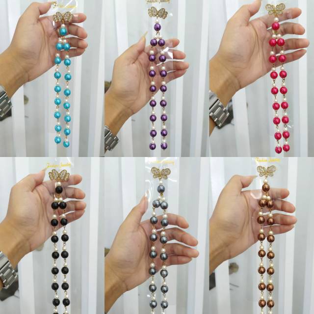 Aksesoris Bros Hijab Panjang Mutiara